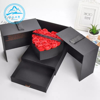 Cadeau de roses éternelles réalistes et durables Every Love, arrangement en boîte de fleurs pour la fête des mères