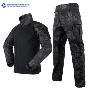 Traje de entrenamiento táctico Gen3 Frog Black <span class=keywords><strong>Python</strong></span> Design Material de algodón y poliéster Servicio OEM disponible - Product Image 1