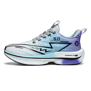Nouvelles Chaussures de Course Ultra-Légères à Plaque Carbone Tendance 2025 Unisexe Respirantes en Maille Baskets de Sport Décontractées Polyvalentes Automne Popcorn - Product Image 6