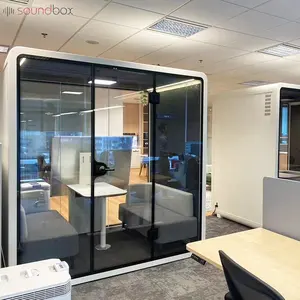 Privacy Cabin Soundproof Office Booth Modern Private Space Office Meeting Work Booths