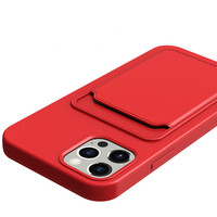 Étui élégant multicolore pour téléphone portable, coque dépolie pour iPhone, avec porte-cartes intégré, offre spéciale