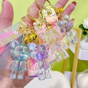Wholesale Fashion Bag Car Pendant Charm <b>Key</b> <b>Chain</b> Keyring Acrylic Cute Music Headset Bear Keychain - Product Image 1