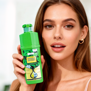 Oem/ODM Hữu Cơ 500Ml Sử Dụng Hàng Ngày Màu Đen Thuốc Nhuộm Tóc Dầu Gội Lâu Dài Bán Vĩnh Viễn Kem Tự Nhiên Màu Đen Tóc Màu Xanh Lá Cây Chất Liệu - Product Image 1