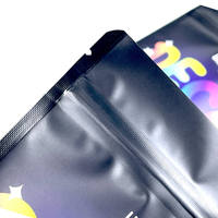 Op maat gemaakte biscuitverpakking van gemetalliseerd gelamineerd, hersluitbaar ziplock-materiaal, staande zak voor snoep en snacks met ritssluiting.