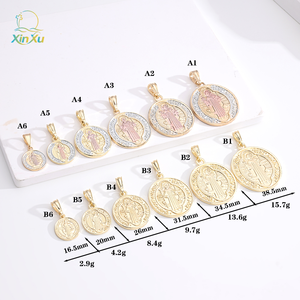 Pendentif Vierge <span class=keywords><strong>De</strong></span> <span class=keywords><strong>Guadalupe</strong></span> Offre Spéciale et breloque Jésus plaqué or bijoux religieux catholiques en alliage <span class=keywords><strong>de</strong></span> type chrétien - Product Image 6