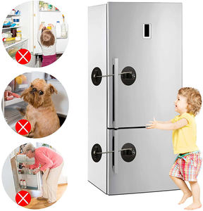 2024 bambini di sicurezza mobile serratura porta frigorifero serratura serratura porta a prova di sicurezza con 2 chiavi frigo Freezer bambino - Product Image 4