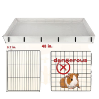 Cage pour animaux de compagnie d'intérieur en métal avec bouton-pression, respirante, pour petits animaux, cochon d'Inde, pliable, grande maison pour lapins et rongeurs