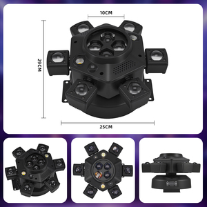 120 wát LED Bee Eye di chuyển đầu ánh sáng RGBW Strobe chùm trắng vàng hiệu ứng đèn flash điều khiển từ xa DJ Chiếu sáng cho đêm đèn laser - Product Image 3