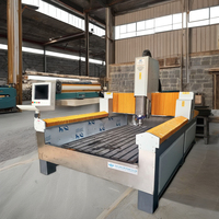 Máquina de Corte de Piedra de Granito CNC 3D con Servomotor, Software Artcam, Motor con Rodamientos, Engranajes, Motor JK-1325 5.5kW 380V 250mm Máx.