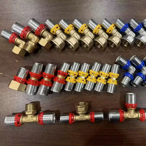 IFAN échantillon gratuit raccords PEX connecteur de tuyau Raccord Multicouche <span class=keywords><strong>Plomberie</strong></span> PN25 couleur bleue raccords de presse PEX Al PEX laiton - Product Image 2