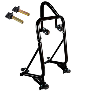 Cavalletto Regolabile per Moto con Ruote Universali, Supporto per Riparazione Ruota Posteriore - Product Image 3