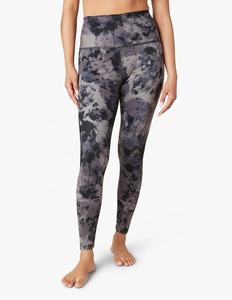 Pantalon de yoga en spandex tie-dye taille haute pour femmes Logo personnalisé Plus Size XL Fermeture à la taille élastique Design personnalisé Ensemble de yoga - Product Image 1