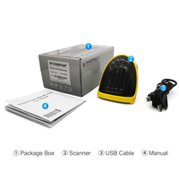 Xincode Factory 1D escáner de código de barras pistola de escaneo con cable de mano lector de código de barras láser escaneo USB para tienda escáner de mango portátil