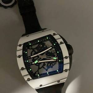 Reloj mecánico de alta gama 061, de cerámica blanca, automático, luminoso, resistente al agua, para hombre, estilo casual de negocios. - Product Image 4