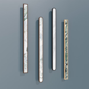 Manija Minimalista de Acero Inoxidable Dorado con Acabado Cepillado para Puertas Correderas de <span class=keywords><strong>Madera</strong></span> en Salas de Conferencia de Hotel - Product Image 1