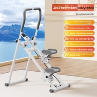 Appareil de fitness aérobie pliable pour l'intérieur avec double accoudoir, pour la maison et l'escalade transfrontalière