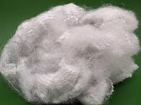 Virgin White 7D 64mm Siliconized Solid Polyester Staple Fiber High Resilience Filling Spinning Stuffed Toy Plush Doll Soft