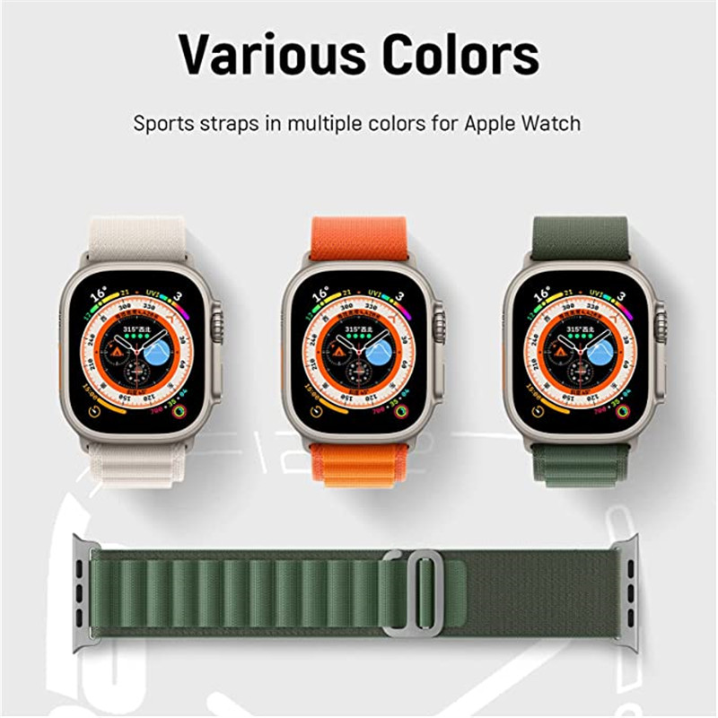 Alpine Loop Band For Apple Watch Strap 49 44 40 45 41 42 38 mm Bracelet iWatch Ultra Series 7 6 5 3 se 8 Nylon Sport Watchband