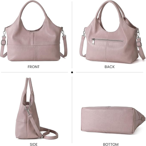 Borse da Lavoro OEM di Fabbrica Guangzhou, Borse Tote Hobo con Manico Superiore, Borse a Spalla Solide da Donna, Pochette e Borse a Tracolla per Uso Quotidiano - Product Image 2