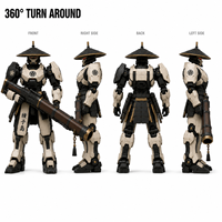 Waker Figurine d'action en PVC de plus de 20 ans, Jouet Fusil de sniper, Figurine robot mecha, Unité de tireur Tanegashima, Jouet de collection OEM