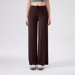 Nouveau design Pantalon de jogging pour femme, rafraîchissant, antibactérien, coupe ample, amincissant, fluide, pour la course en extérieur et le yoga, coupe droite - Product Image 3