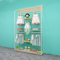 Magasin de vêtements pour enfants, étagères de boutique, 1 pièce, vitrine, design de magasin