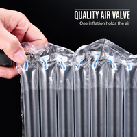 Rouleau de film d'emballage gonflable à colonnes d'air, coussin amortissant, protection contre les chutes, enveloppe à coussin d'air pour bouteille de vin, verrerie