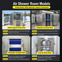 Douche d'air individuelle en acier inoxydable 304 GMP avec filtre HEPA pour entrée de salle blanche
