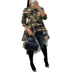 <span class=keywords><strong>Vestido</strong></span> de camuflaje de manga larga S390715 para mujer - Product Image 5