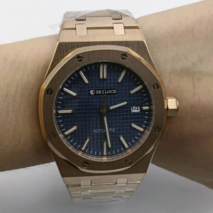 Montre mécanique de luxe pour homme, bracelet en acier inoxydable, étanche 5ATM, mouvement NH35, 42MM, lumineux, bracelet SEILOCE, tendance - Product Image 6