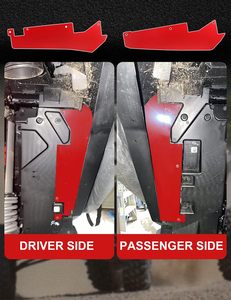 NEWWIND Garde-boue intérieur rouge garde-boue garde-boue protecteur Buggy garde-boue pour <span class=keywords><strong>Polaris</strong></span> ATV/UTV RZR pièces Kit de carrosserie - Product Image 6
