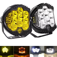 Phare de travail LED 7 pouces 50W, éclairage 3 côtés, clignotant DRL, pour véhicules tout-terrain 4x4, VTT, 3500K 6000K, faisceau combiné auxiliaire de conduite