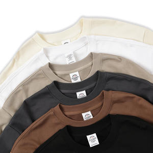 Suéter de Algodón de Gran Tamaño para Hombre, Modelo AG1026, Cuello Redondo, Color Sólido, Hombros Caídos, Bordado - Product Image 1