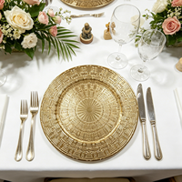 Assiettes de présentation modernes de 13 pouces, incassables, non toxiques et durables, sur mesure pour hôtels et décoration intérieure