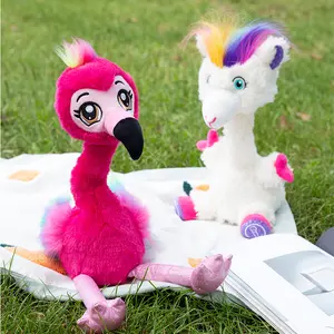 Großhandel kostenlose Probe heiß verkaufen singen und tanzen Alpaka und Flamingo elektronische Spielzeuge Plüschtiere für Kinder