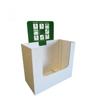 Présentoir de poubelles en carton ondulé moderne rond/carré bacs de stockage pop-up pour grains de café pour supermarché café