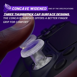 Clear Height Adjust Replacement Analog Thumb <b>Sticks</b> ThumbsGear V3 Interchangeable Ergonomic Thumbsticks for PS5 & PS4 Controller - Product Image 5