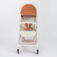 Poussette bébé pliable à une main, légère et portable, en alliage d'aluminium, pour les voyages, 0-3 ans, couleur violette, vente flash