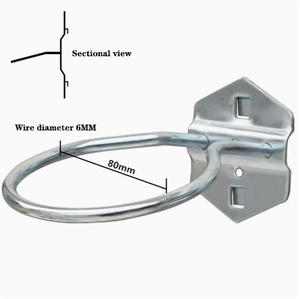 Crochet mural multifonctionnel écologique en métal amovible et créatif à installer soi-même pour la cuisine, la garde-robe, les outils - Product Image 4