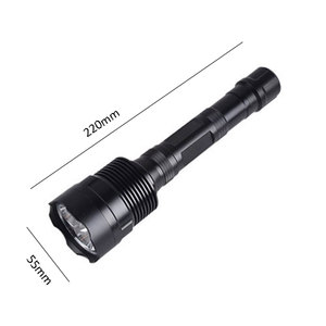 Linterna LED <span class=keywords><strong>de</strong></span> tipo largo 3, 365nm, 395nm, 18650, recargable, resistente al agua, potente, táctica, UV, precio al por mayor - Product Image 2