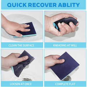 Bf hai mặt xốp giấy nhám mài mòn khả năng phục hồi cao nhôm Oxit Xốp chà nhám Pad cho máy mài hình chữ nhật - Product Image 4