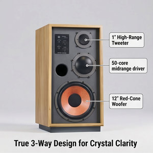 Altavoz <span class=keywords><strong>de</strong></span> Suelo CHORDIO HT-12 Premium Vintage Hi-Fi, Sonido Auténtico <span class=keywords><strong>de</strong></span> Sala <span class=keywords><strong>de</strong></span> <span class=keywords><strong>Conciertos</strong></span> - Product Image 2
