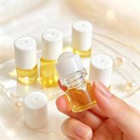 Botol Minyak Esensial Transparan 2ml, Bentuk Silinder, Sampel Kecil, untuk Nail Art, Minyak Ujung Jari, Dilengkapi Pipet