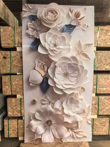 Dekoratif Su Geçirmez Duvar Paneli PVC Mermer Levha 1220x2440x3mm Oturma Odası Yatak Odası İç Mekan Kullanımı İçin - Product Image 1