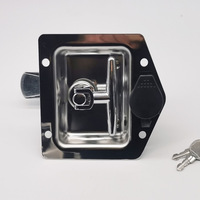 Acier inoxydable poli 304 remorque pliante T Compression poignée panneau de palette loquet RV camion boîte à outils serrure pour tiroir UTE