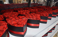 Boîte à fleurs éternelles, fleur de décoration, pour l'éternité, romantiques, cœur
