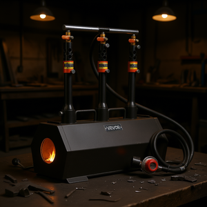 Horno de Propano Vevor de 3 Quemadores, 2400C, Acero Laminado en Frío, Herramienta de Forja a Gas Portátil, Horno Industrial - Product Image 2