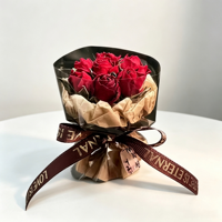 Bouquet de fleurs séchées créatif et éternel, désodorisant de voiture autoportant léger et écologique, parfum de rose, idéal comme cadeau