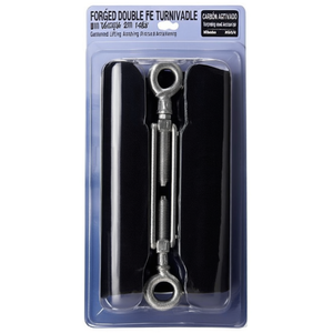 Tornillo de trinquete forjado de doble ojo DIN 1480 galvanizado para elevación y anclaje - Product Image 2