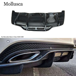 สำหรับ C-Class W205 4 ประตู สไตล์ PSM คาร์บอนไฟเบอร์  ลิ้นกันชนหลัง  ดิฟฟิวเซอร์หลัง  รุ่นปี 2015-2021 - Product Image 1